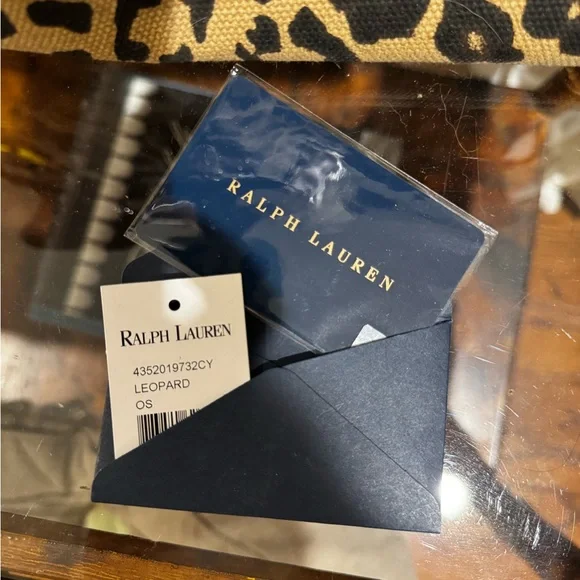 Ralph Lauren Leopard Print Canvas Tote Bag with Brown Accents - Picture 9 of 13